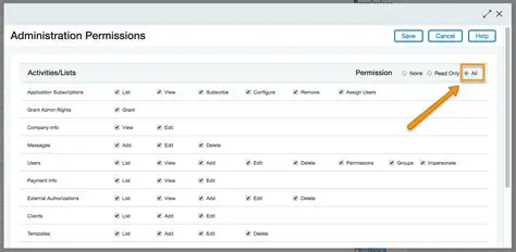 Assign permissions to accounts