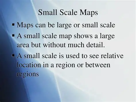 Assuming that a small scale map is always accurate