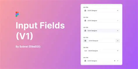 Attributes of Input Fields
