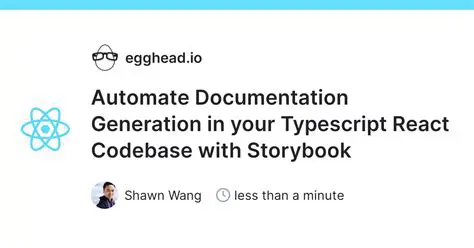 Automate documentation generation