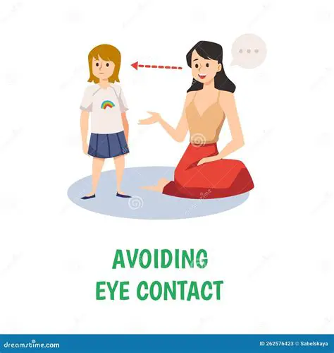 Avoid avoiding eye contact