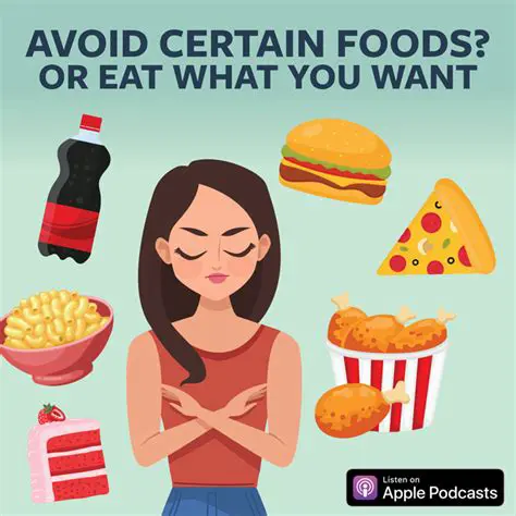 Avoidance of certain foods