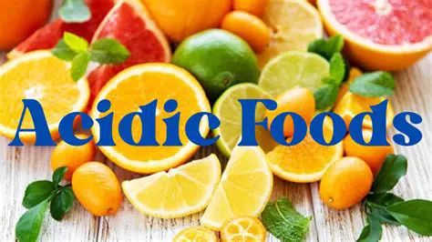 Avoiding acidic foods and drinks