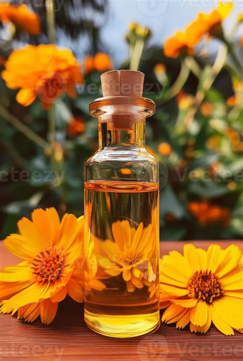 Background of Calendula Oil