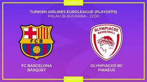 Barcelona vs Olympiacos: Een Confrontatie van Europese Giganten