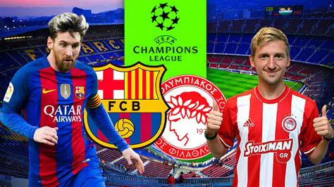 Barcelone vs. Olympiakos: Análise Detalhada do Confronto Histórico e Tático