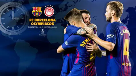 Barcelone - Olympiakos: Un Duel Historique en Ligues des Champions Révélé