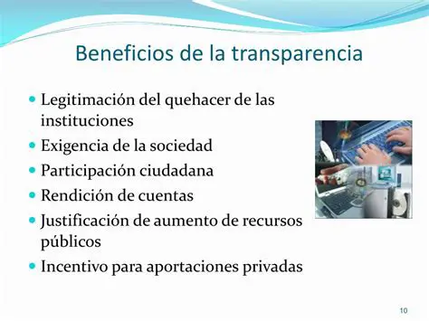 Beneficios de la transparencia