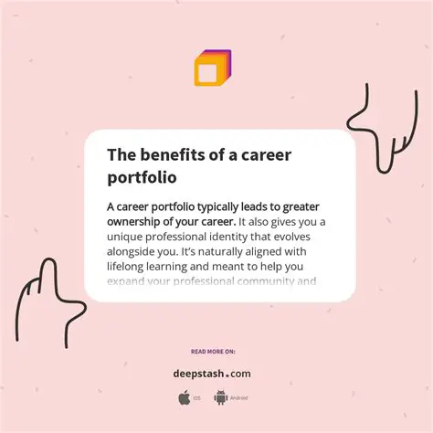 Benefits of a Career Portfolio