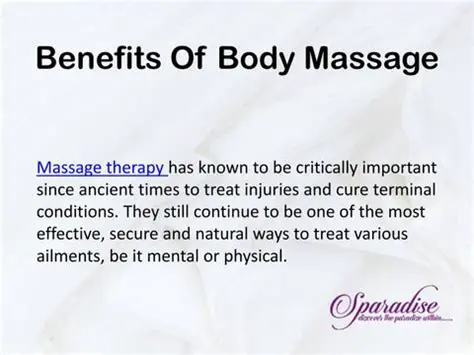 Benefits of Body Massage Quotations