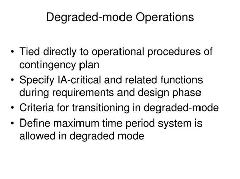Benefits of Degraded Mode in Tables