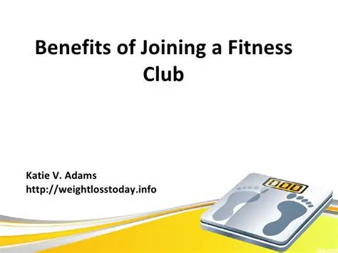 Benefits of Joining a Health and Fitness Club