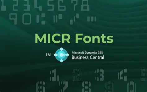 Benefits of MICR CMC7 Font