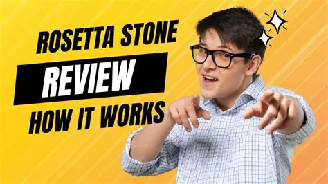 Benefits of Rosetta Stone English