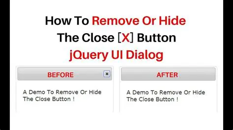 Benefits of the Hide Close Button Theme