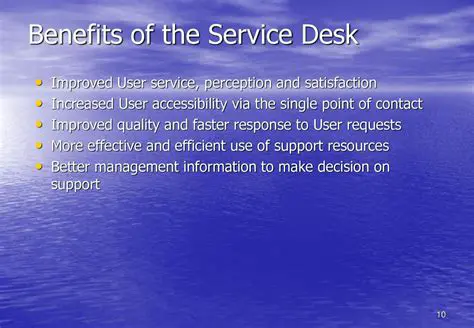 Benefits of the Service Support Tool