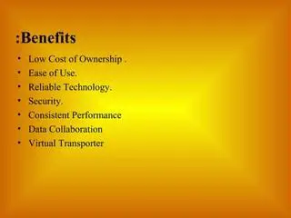 Benefits of Transporter Technology