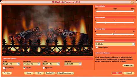 Benefits of Using a 3D Fireplace Screensaver