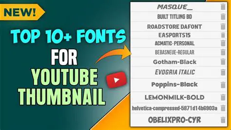 Benefits of Using Font Thumbnail