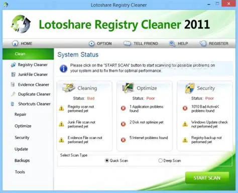 Benefits of Using Lotoshare Registry Cleaner