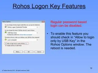 Benefits of Using Rohos Logon Key FREE