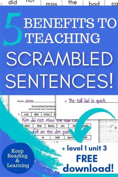 Benefits of Using Scrambled Sentences 2000