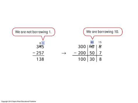 Borrowing from the Tens Place
