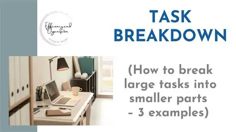 Breaks down large tasks into smaller ones