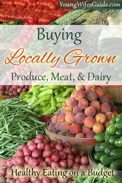 Buying locally grown produce