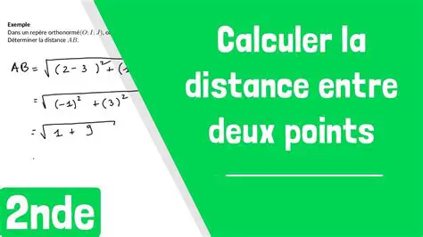 Calcul de la distance entre deux points pour un cycliste