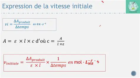 Calcul de la vitesse initiale