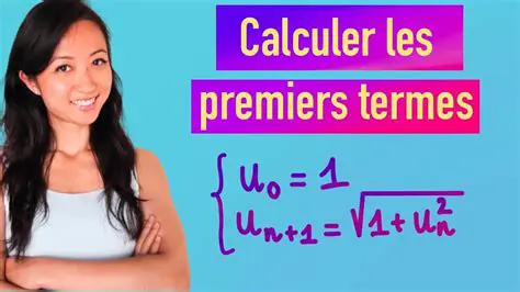 Calcul des trois premiers termes de la suite