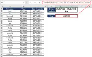 Calculando a Soma do Valor Relativo