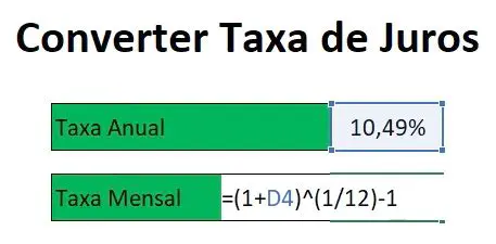 Calculando a Taxa de Juros Anual
