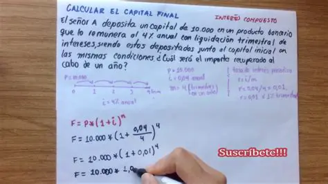 Calculando el capital final
