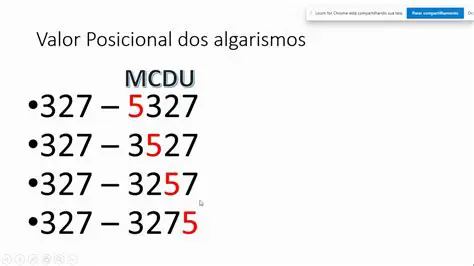Calculando o valor posicional do algarismo 3