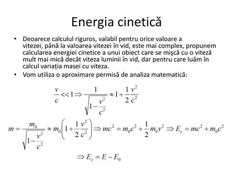 Calcularea Energiei Cinetice