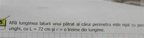 Calcularea lungimii laturii