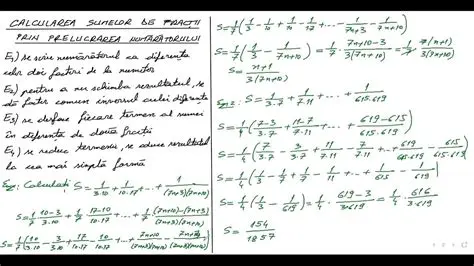Calcularea Sumelor Numerelor