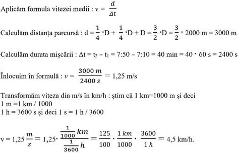 Calcularea Vitezei Relative