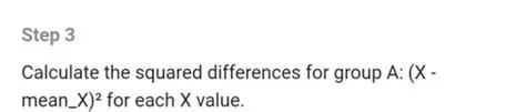 Calculate the squared differences