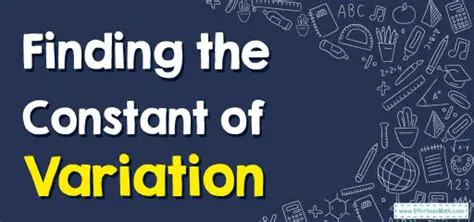 Calculating Constant of Variation