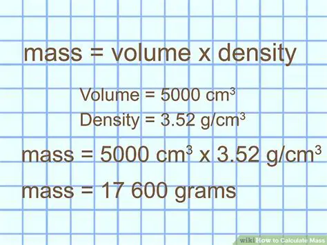 Calculating Mass from Volume