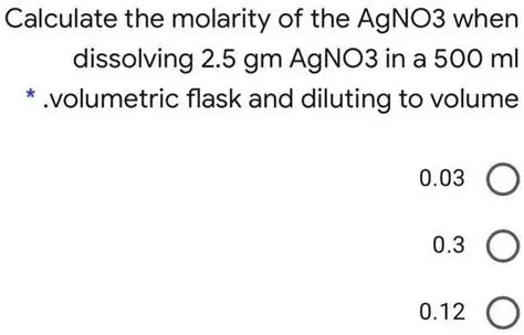 Calculating Molar Mass of AgNO3