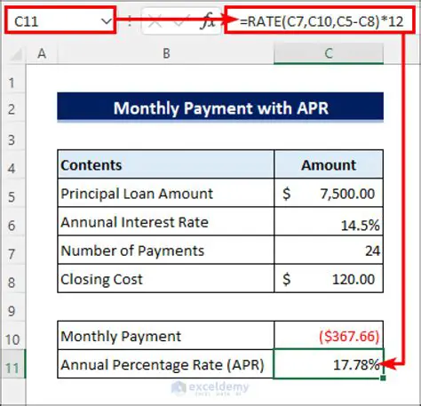 Calculating Monthly Payment