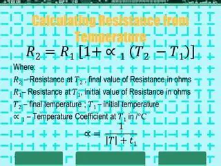 Calculating Temperature from Resistance