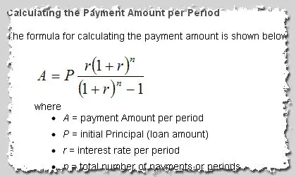 Calculating the Amount After Each Period