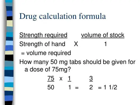 Calculating the Amount of Medication to be Given