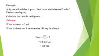 Calculating the Amount of Pure Drug