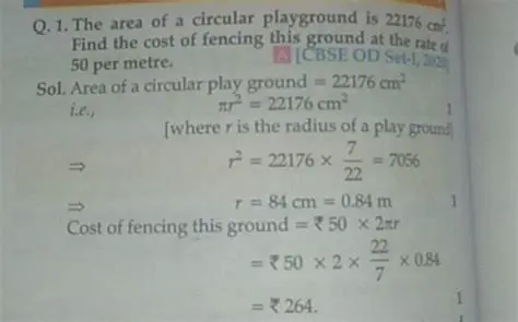 Calculating the Area of a Circular Playground